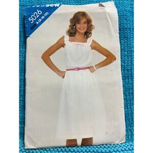 Butterick Sewing pattern 5026 dress apron sun dress size 8 10 12